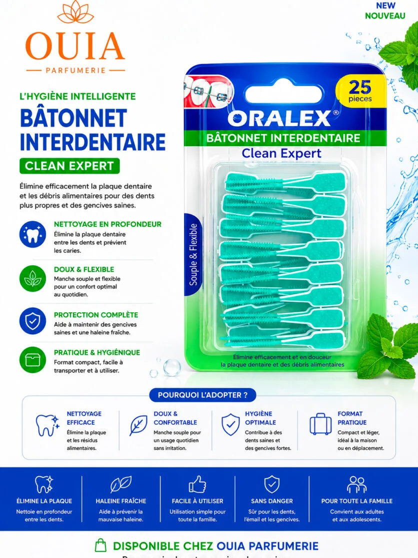 Bâtonnets Interdentaires ORALEX – Nettoyage Précis des Espaces Interdentaires