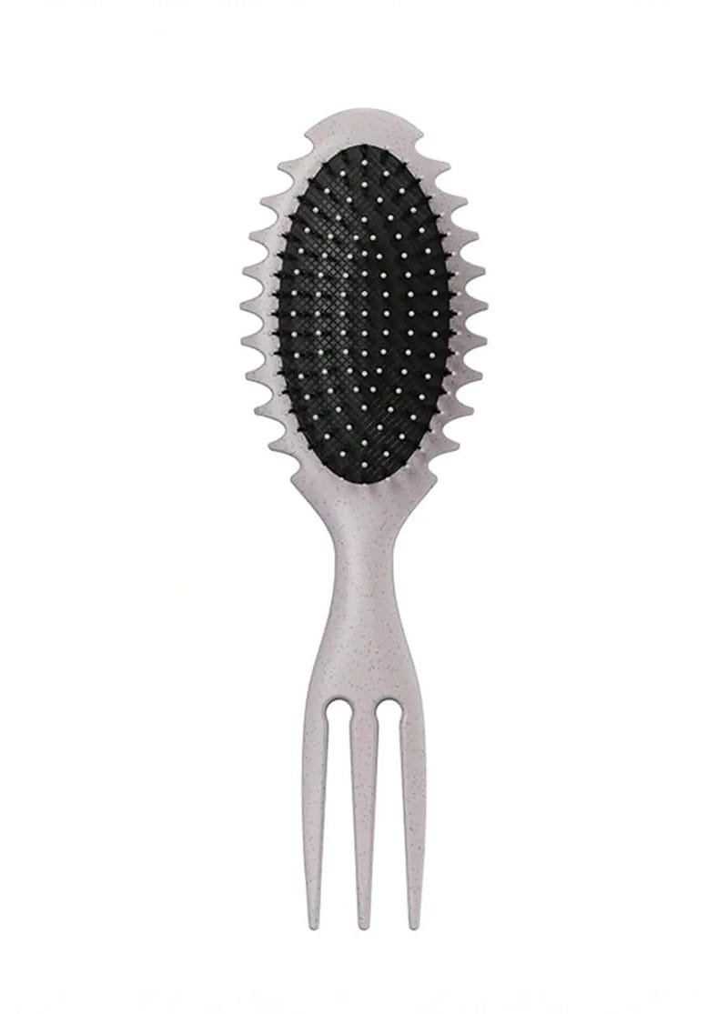 Brosse Démêlante 2 en 1 pour Cheveux Secs et Humides – Brosse de Massage avec Peigne à Dents Larges
