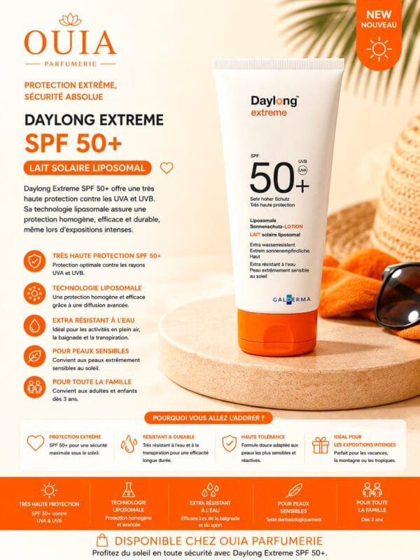 Daylong Extreme SPF 50+ Lait Solaire Liposomal 100 ml – Très Haute Protection pour Exposition Solaire Intense