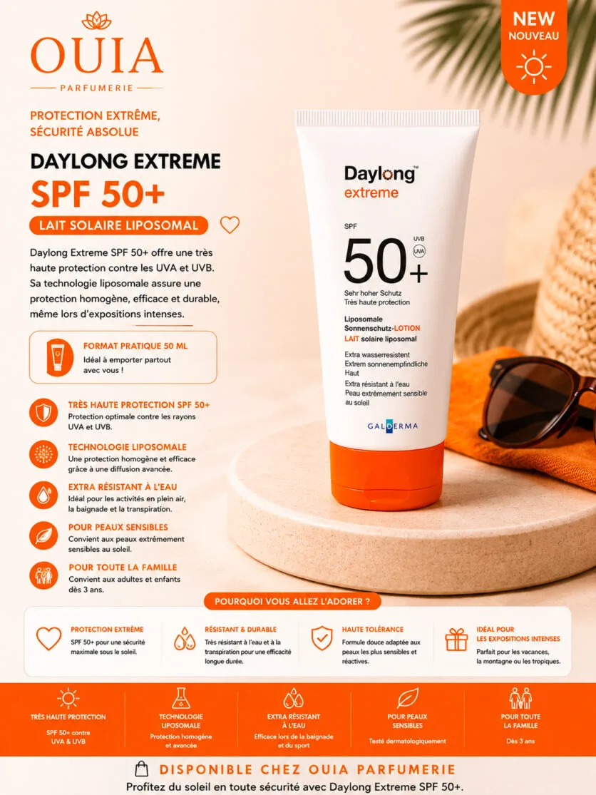 Daylong Extreme SPF 50+ Lait Solaire Liposomal 50 ml – Très Haute Protection pour Peaux Sensibles