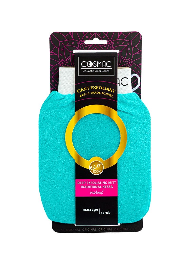 Gant Kessa Cosmac – Gant Exfoliant Traditionnel pour Hammam et Soin du Corps