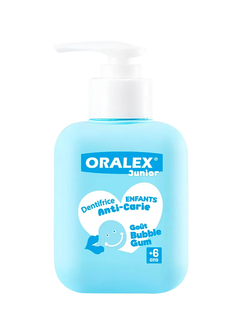 ORALEX Kids Dentifrice Pompe 220 ml – Protection Anti-Caries pour Enfants dès 3 Ans
