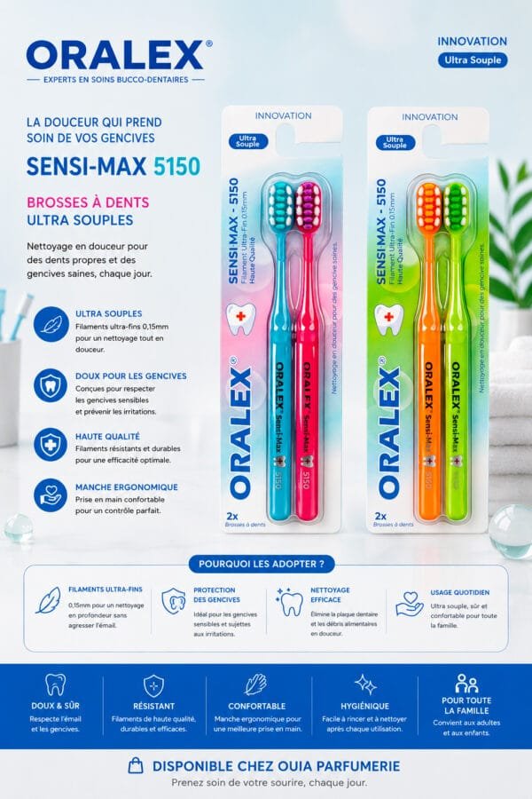ORALEX Sensi Max Duo Brosse à Dents Ultra Souple – Pack de 2 Brosses