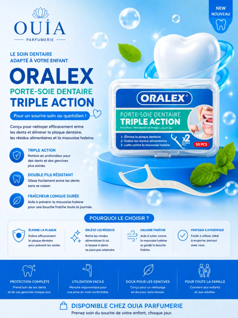 Porte Soie Dentaire ORALEX – Support Ergonomique pour un Nettoyage Interdentaire Efficace