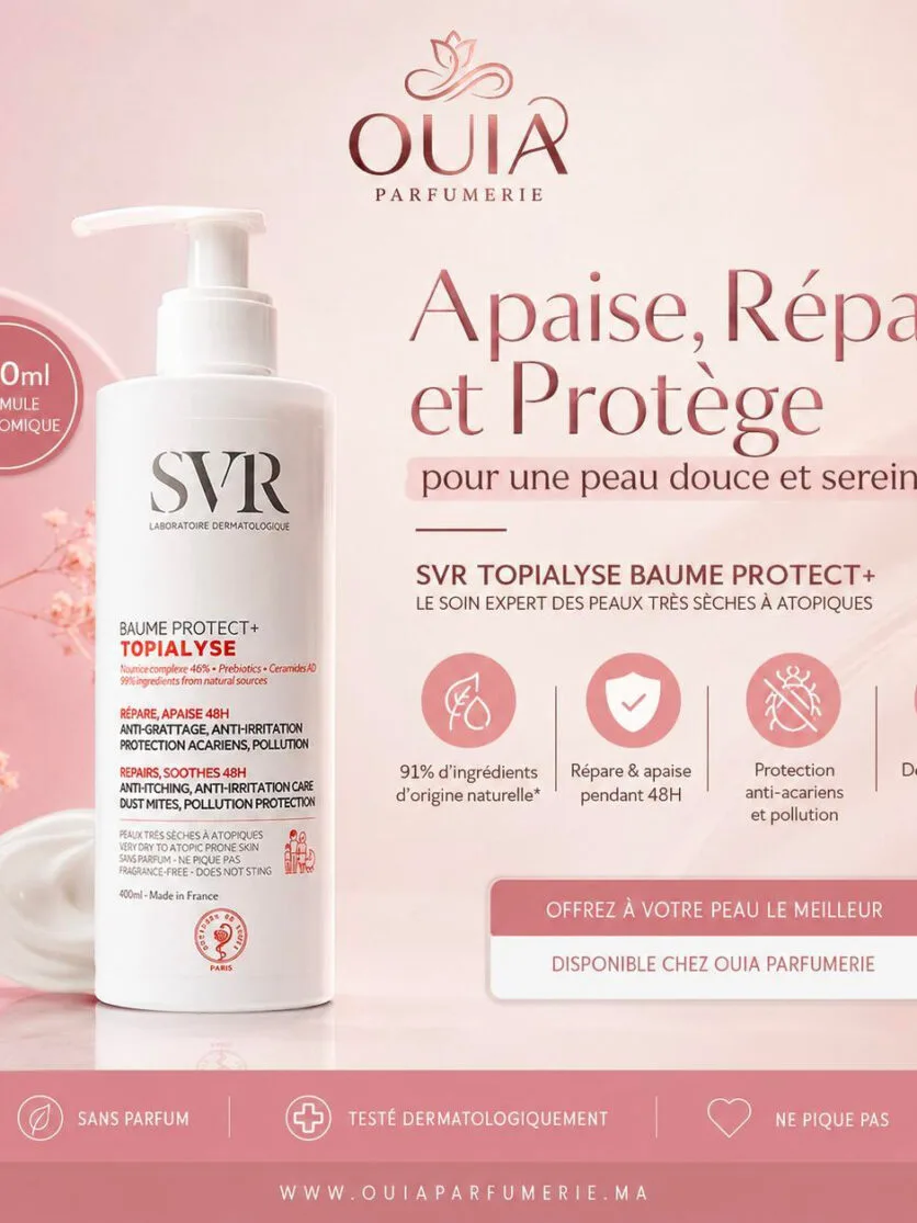 SVR Sun Secure Baume Protect SPF 50+ 400 ml – Baume Solaire Très Haute Protection pour Toute la Famille