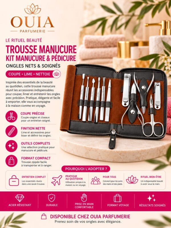 Cosmac - Kit manucure Pédicure en acier Inoxydable